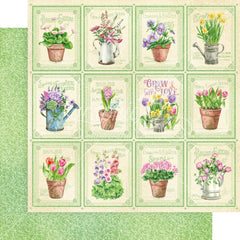 Grow With Love - Graphic 45 - Double-Sided Cardstock 12"X12" -  Flower Child
