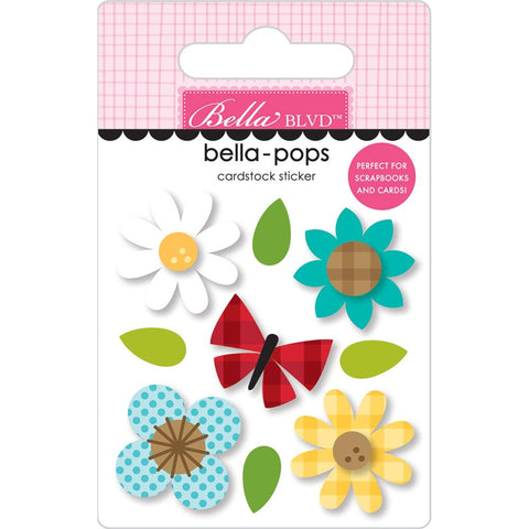 Lake Life - Bella Blvd - Bella-Pops 3D Stickers - Flower Fields
