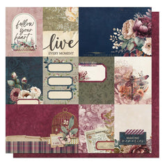 Midnight Garden - PhotoPlay - Double-Sided Cardstock 12'X12" - Follow Your Heart