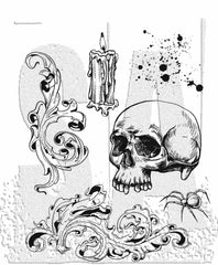 Tim Holtz - Cling Stamps 7"X8.5" - Foreboding