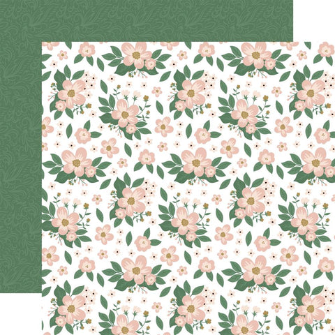 Marry Me - Echo Park - Double-Sided Cardstock 12"X12" - Forever Floral