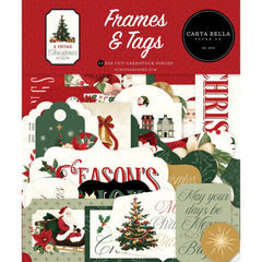 A Vintage Christmas  - Carta Bella - Cardstock Ephemera - Frames & Tags