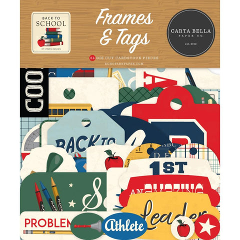 Back To School - Carta Bella - Ephemera - Frames & Tags