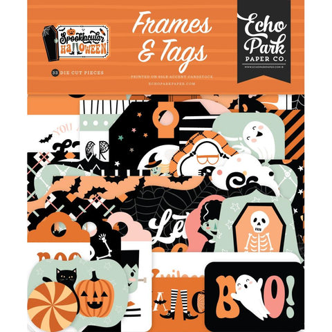 Spooktacular Halloween - Echo Park - Cardstock Ephemera - Frames & Tags