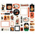 Halloween Fun - Carta Bella - Cardstock Ephemera - Frames & Tags