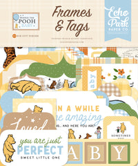 Winnie the Pooh Baby - Echo Park - Washi Tape - Ephemera - Frames & Tags