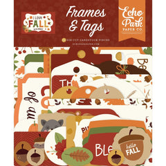 I Love Fall - Echo Park - Cardstock Ephemera - Frames & Tags