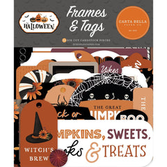 Halloween (2023) - Carta Bella - Cardstock Ephemera - Frames & Tags
