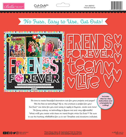Teen Vibe - Caitlyn - Bella Blvd - Cut Outs - Friends Forever