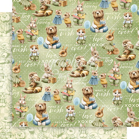 Hip Hip Hooray - Graphic45 - Double-Sided Cardstock 12"X12" - Friends Forever