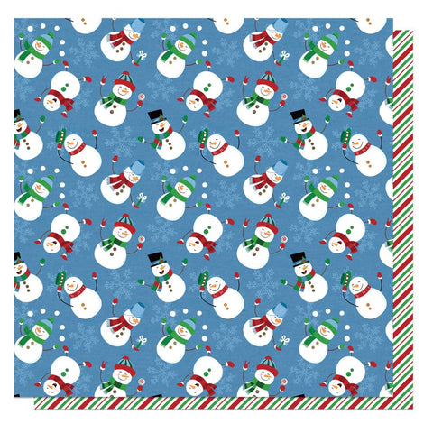 Santa Please Stop Here - PhotoPlay - Double-Sided Cardstock 12"x12" - Frosty Fun