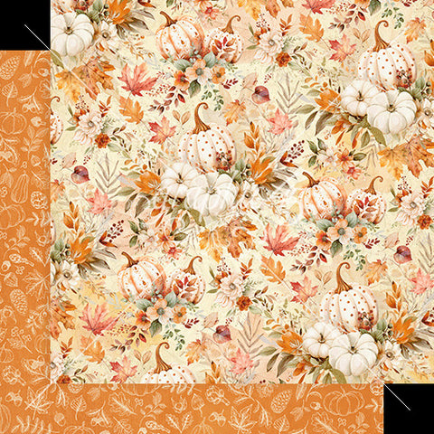 Autumn Greetings - Graphic 45 - Double-Sided Cardstock 12"X12" - Pumpkin Patch (6243)