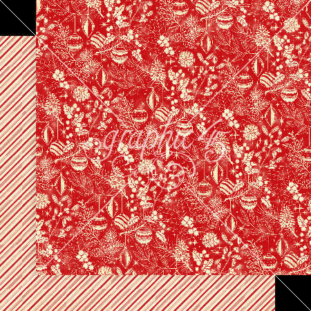 Merry & Bright - Graphic 45 - Double-Sided Cardstock 12"X12" - Warmth & Good Cheer (6410)