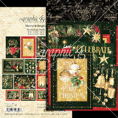Merry & Bright - Graphic 45 - Journaling Cards (6526)
