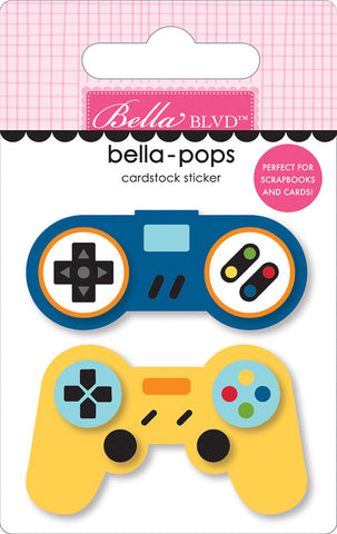Teen Vibe - Carson - Bella Blvd - Bella-pops 3D Cardstock Sticker - Game Over