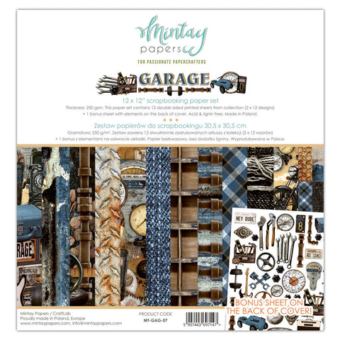 Garage - Mintay Papers - 12"X12" Paper Set