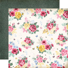 Bloom - Carta Bella - Double-Sided Cardstock 12"X12" - Garden Roses