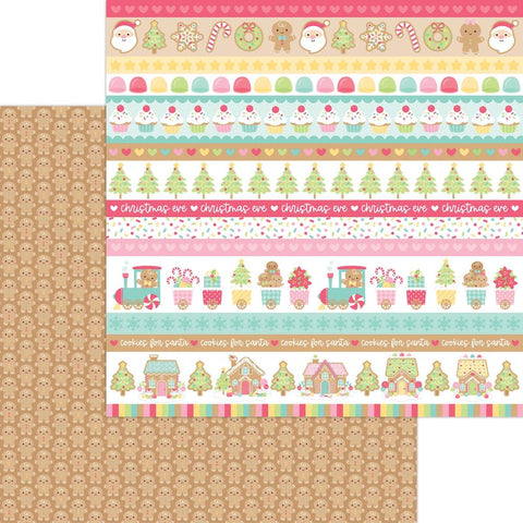 Gingerbread Kisses- Doodlebug - Double-Sided Cardstock 12"X12" - Gingerbread Kisses