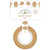 Gingerbread Kisses- Doodlebug - Washi Tape 15mmX12yd - Gingies