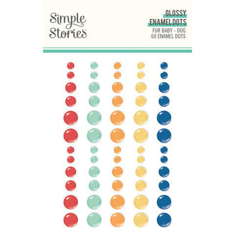 Fur Baby DOG - Simple Stories - Glossy Enamel Dots