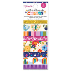 Main Character Energy - Shimelle - Washi Tape 8/Pkg (Gold Glitter)