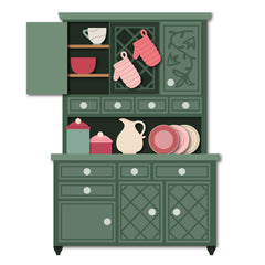 Honey Bee - Honey Cuts Die - Lovely Layers: Hoosier Cabinet