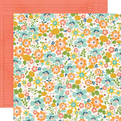 Summer Snapshots - Simple Stories - Double-Sided Cardstock 12"X12" - Happy Days