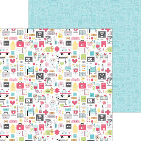 Happy Healing - Doodlebug  - Double-Sided Cardstock 12"X12" - Happy Healing