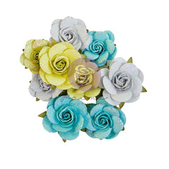 Postcards From Paradise - Prima Marketing - Paper Flowers 9/Pkg - Harmony (4541)