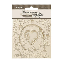 Romance Forever - Stamperia - Decorative Chips 5.5"X5.5" - Hearts (2243)