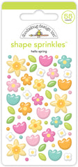 Bunny Hop - Doodlebug - Sprinkles Adhesive Enamel Shapes - Hello Spring (4292)