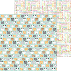 Pretty Kitty - Doodlebug - Double-Sided Cardstock 12"X12" -  Here Kitty Kitty