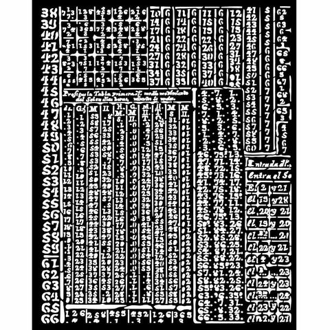 Fortune - Stamperia - Thick Stencil - Hieroglyphic (4551)