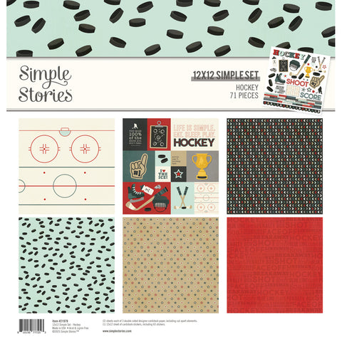 Hockey - Simple Stories - Simple Sets 12"x12" Collection Pack