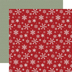 A Wonderful Christmas  - Carta Bella - Double-Sided Cardstock 12"X12" - Holiday Cheer Snow