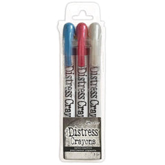 Tim Holtz - Distress Crayon Pearl Set - (Christmas 2023) -  Holiday Set #5 (4389) ( Juniper Berry, Yuletide, Frozen Fog)