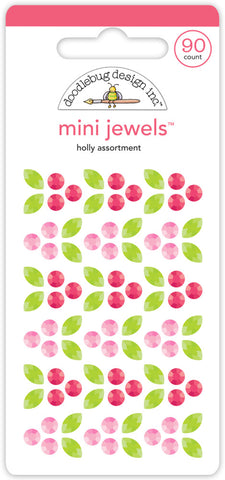 Tinsel Time - Doodlebug - Mini Jewels - Holly Assortment