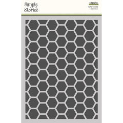 Simple Vintage Spring Garden - Simple Stories - Stencil 6"X8" - Honeycomb