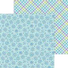 Snow Much Fun - Doodlebug - Double-Sided Cardstock 12"X12" - Ice Crystals