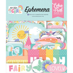 My Little Girl - Echo Park - Cardstock Ephemera 33/Pkg - Icons