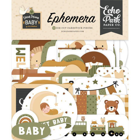 Special Delivery Baby- Echo Park - Cardstock Ephemera 33/Pkg - Icons