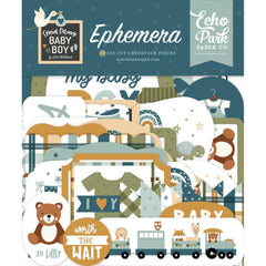 Special Delivery BABY BOY - Echo Park - Cardstock Ephemera 33/Pkg - Icons