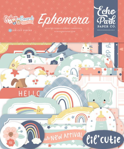 Baby on Board Girl - Echo Park - Ephemera - Icons