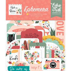 Year In Review - Echo Park - Cardstock Ephemera - Icons