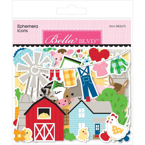 EIEIO - Bella Blvd - Cardstock Ephemera - Icons