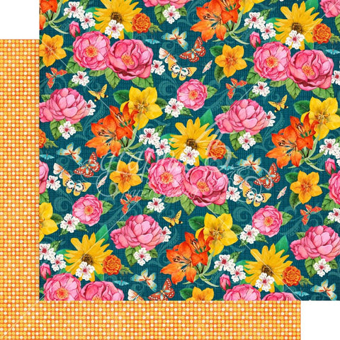 Let's Get Artsy - Graphic45 - Double-Sided Cardstock 12"X12" - Imagine A Flower Garden