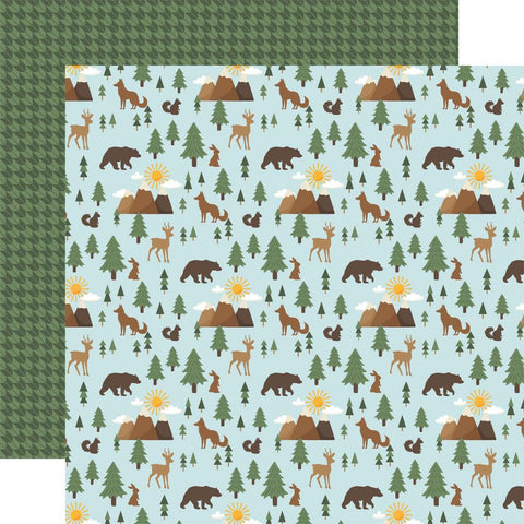 Into The Wild - Echo Park - Double-Sided Cardstock 12"X12" - Into The WOODS