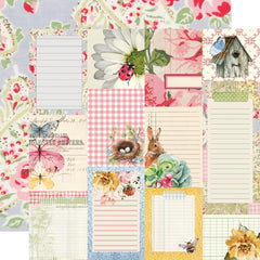 Simple Vintage Spring Garden - Simple Stories - 12"x12" Double-sided Patterned Paper - Journal Elements