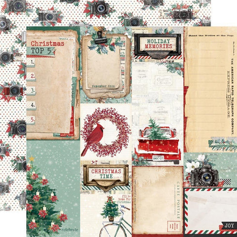 Simple Vintage 'Tis The Season - Simple Stories - Double-Sided Cardstock 12"X12 - Journal Elements
