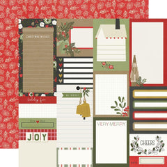The Holiday Life - Simple Stories - Double-Sided Cardstock 12"X12" - Journal Elements